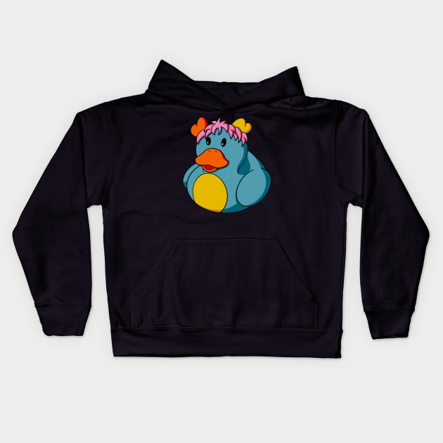 PC Popple Rubber Duck Kids Hoodie by Alisha Ober Designs